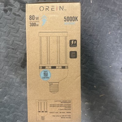 Orein Corn Cobb HID LED Light Bulb 80w Daylight ED37 300W Eqv 314239925 EX39