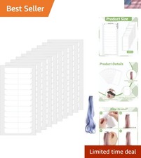 High-Quality 120PCS White Hair Extension Tape - No Residue Strong Stickiness