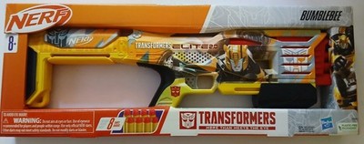 NERF Transformers Bumblebee Elite 2.0 Blaster Hasbro F7972 + 8 Darts Neu