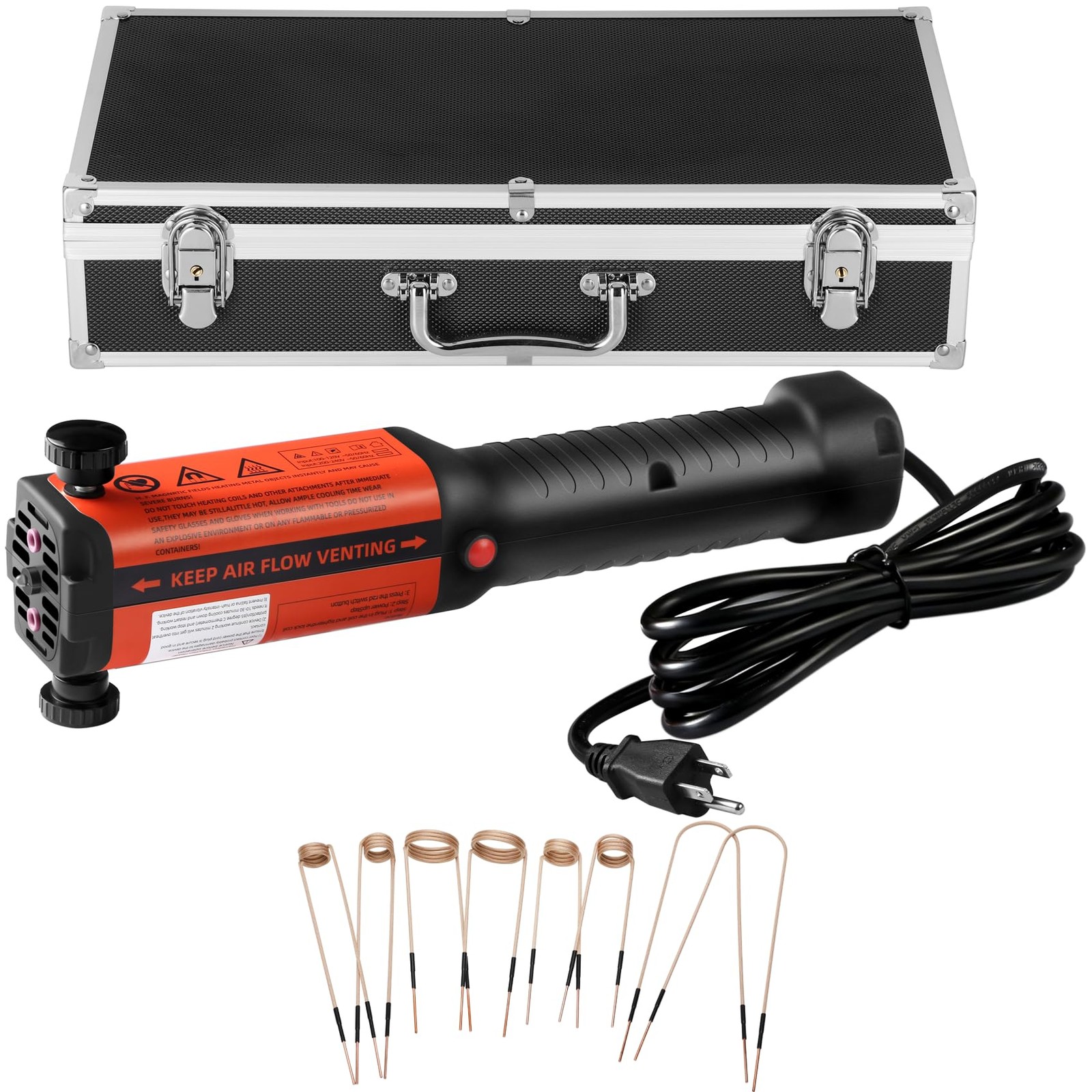 1200W Induction Heater Kit for Bolt Removal, 8 Coils, Handheld Tool