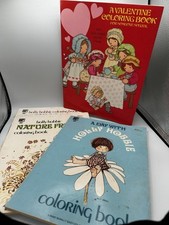 Vintage Holly Hobbie Coloring Book Lot Of 4