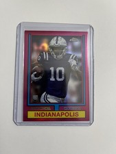 2024 Topps Chrome - 1974 Topps Football Adonai Mitchell #74TF-9 Refractor (RC)