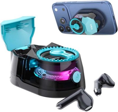 W&O Magnetic Bluetooth 5.4 RGB Speaker Earbuds - Wireless Audio &Private Listeni