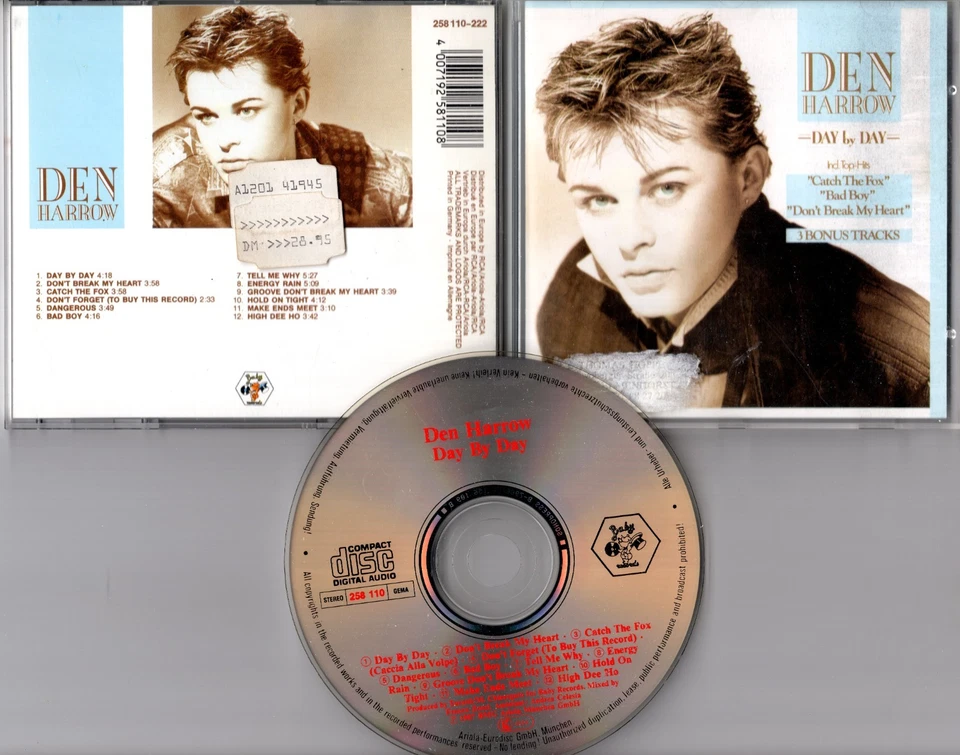 Den Harrow CD DAY BY DAY © 1987 Baby Records Italo Disco # 258 110 - Bild 1 von 1
