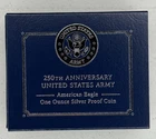 250th Anniversary United States Army American Eagle One Ounce Silver Proof Coin