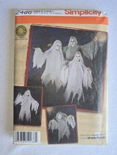 Simplicity 2486 Costume Pattern Teen Adult Halloween Ghosts Sz S-M,M-L NOS