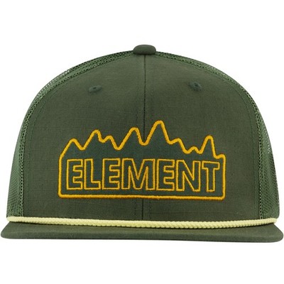 Element Trucker Hat, Adult Baseball Cap with Straight Brim, Olive, One Size