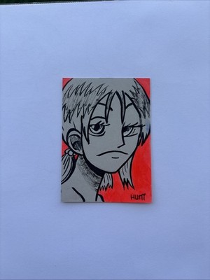 Artist Rendition  Nami Straw Hat One Piece Trading Card #4 TCG CCG  1:1 Rare ATC