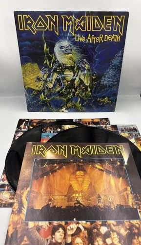 IRON MAIDEN ~ LIVE AFTER DEATH ~ 1985 Vintage Gatefold 2xLP +Booklet Clean