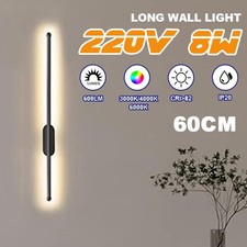 Modern LED Wall Light Sconce 60cm Outdoor Lamp Exterior Lights Long Strip UK NEW