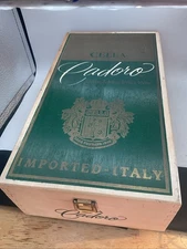 CELLA Cadoro - Empty Golden Mellon White Wine Wooden Box - 13.5”x7.5”