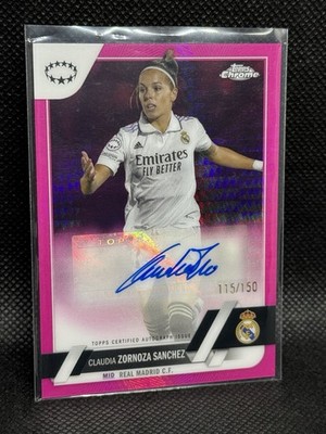 2022-23 Topps Chrome Women's Champions League Claudia Zornoza Sanchez /150 Auto