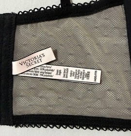 Victoria's Secret Dream Angels Lined Demi 34DD Black Lace 6 hook eye