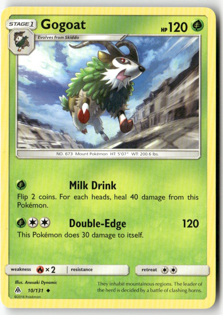 Gogoat 10/131 Forbidden Light Uncommon Pokemon Anesaki Dynamic