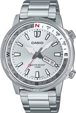 CASIO MTD-130D-7AVDF OROLOGIO UOMO ACCIAIO DAY-DATE 44mm SOTTOCOSTO