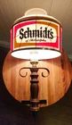 Vintage Schmidts Beer Lighted Wall Sconce Sign Lamp