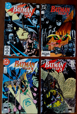Batman year three storyline#436/437/438/439 very good condition  over all