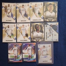 Real Madrid Los Blancos 25/26 Daniel Yañez Autogramm und 10 Base Karten.