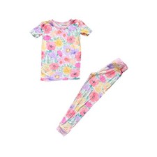 Little Sleepies Watercolor Meadow Two-Piece Pajama Set Size 5/6