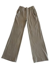 Member's Mark Travel Wide Leg Pant Women's Size XS Beige Elastic Waist Soft NWT