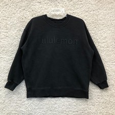 Lululemon Sweatshirt 6 Adult Black Perfectly Oversized Crew Neck Pullover Womens