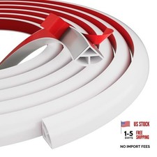 Flexible Quarter Round Molding Trim, Peel and Stick Silicone Rubber 118 Inch
