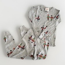 Hanna Andersson Blue Nutcracker Ballet Christmas Print Long John Pajamas Size 5