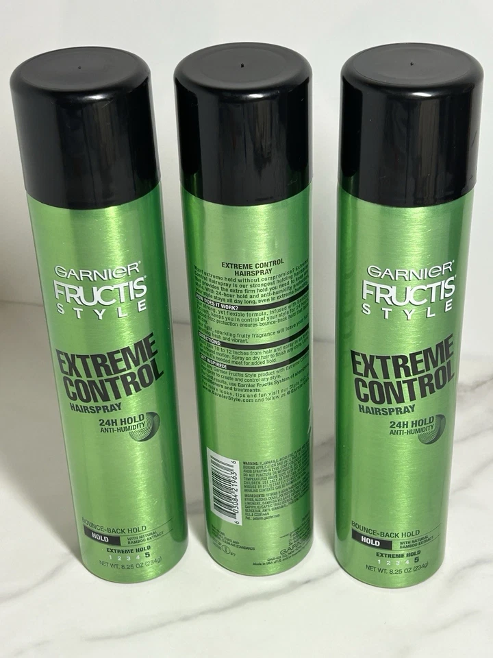 Garnier Fructis Spray Antihumedad Control Extremo Paquete de 3 #5 Sujeción 8,25 OZ Foto 2 de 3