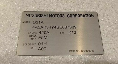 Mitsubishi vin decoder