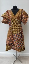 Ankara Print Plus Size Wrap Dress With Shawl Up To Size 24