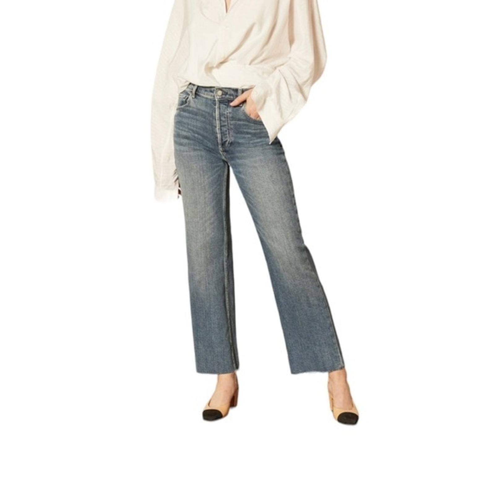 Boyish Mikey About Time High Rise Wide Leg Jeans Size 26