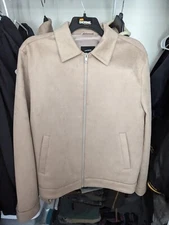 mens express faux suede jacket large