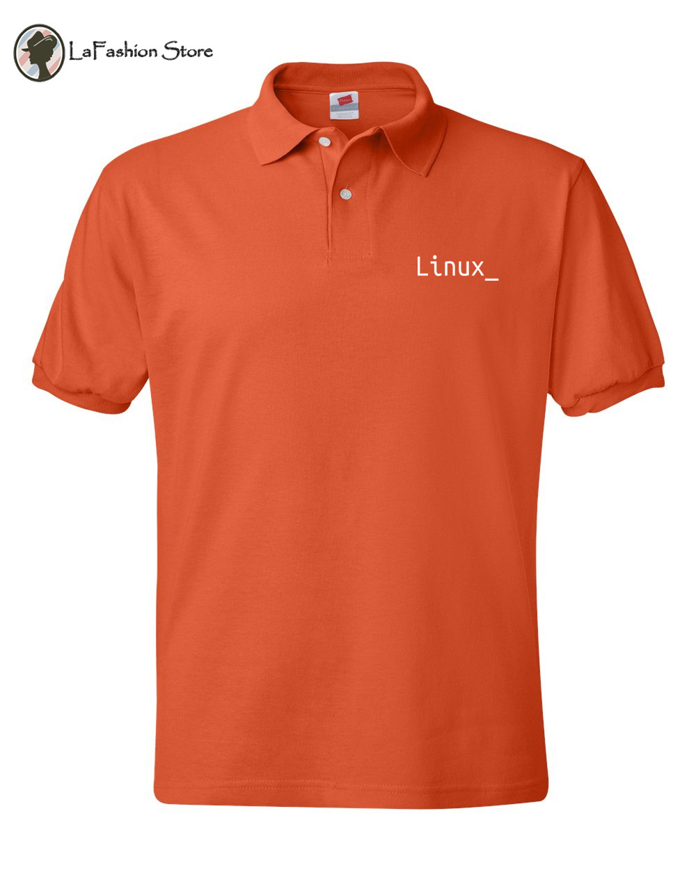Open source Linux Ubuntu CentOS Fedora geek Polo shirt with left chest logo  -image