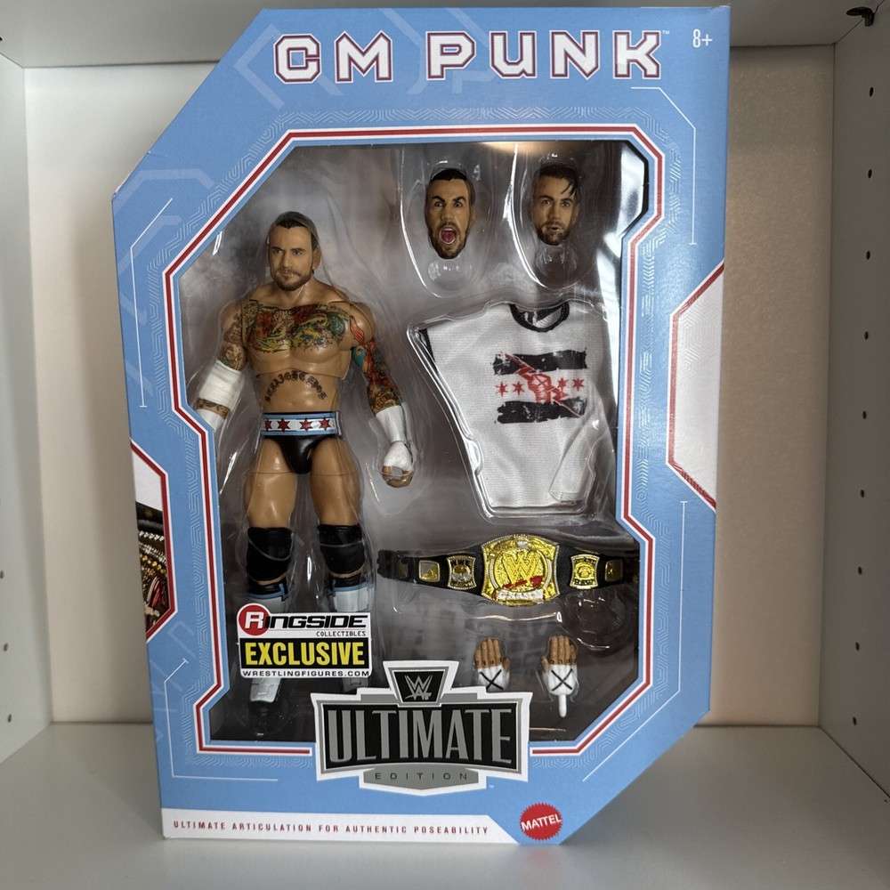 WWE Ultimate Edition Ringside Collectibles CM Punk Exclusive elite NIB MIB