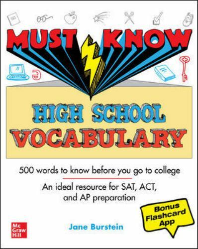 Must Know High School Vocabulary by Jane R. Burstein (2021, Trade Paperback)