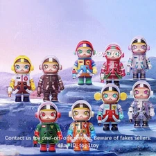 1 Set of 9 Pcs POP MART x KENNYSWORK Mega Collection 100% Space Molly Figures