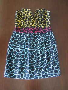 neon leopard print dress