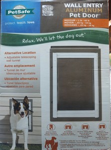 petsafe wall entry pet door with telescoping tunnel new version