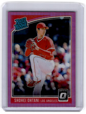 2018 Panini Donruss Optic Shohei Ohtani RC Pink Holo Rated Rookie #176
