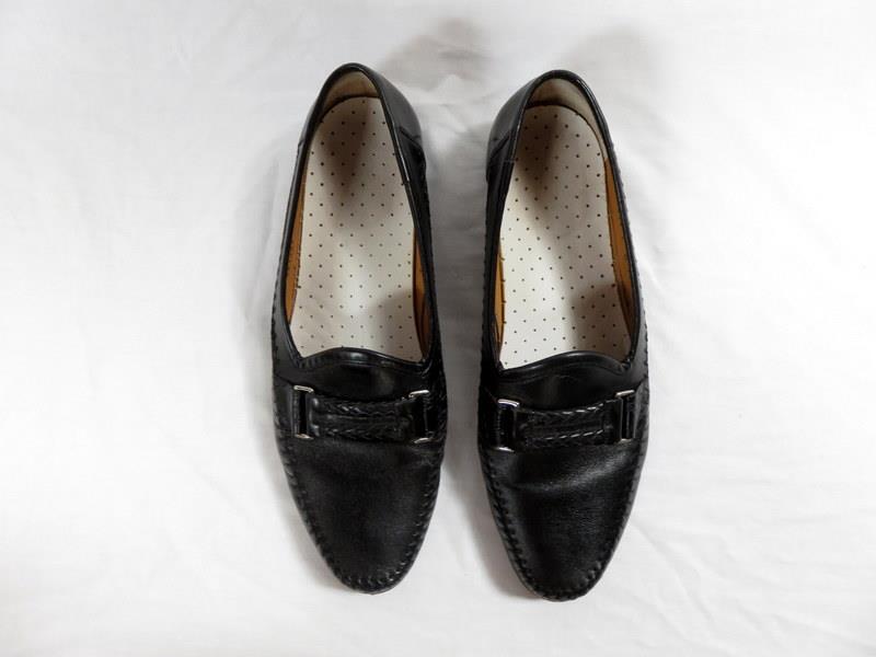 Santoni Mens Dress Shoes Black Penny Loafers Size 11.5D UK  display picture 3