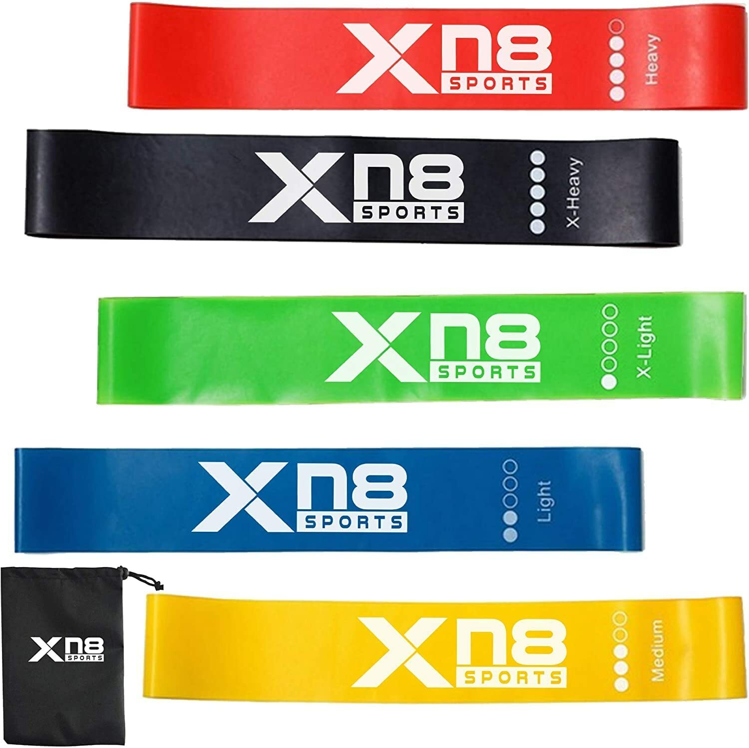 Bandas de Resistencia Ejercicio Fitness Hogar Gimnasio Elástico Deportes Lazo Látex Fisio Yoga