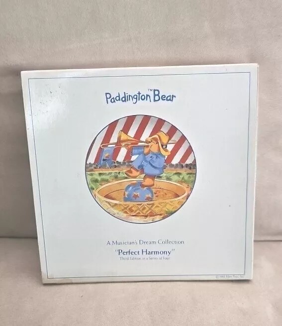 1982 Paddington Bear Plate Schmid Japan #786 Perfect Harmony 3rd