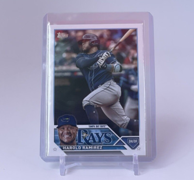 2023 TOPPS SERIES 2 Harold Ramirez Advanced STATS 387 - #009/300 Tampa Bay Rays