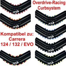 Curbs für Carrera 124 132 EVO Kurven Geraden Slottrack Bordstein Randstreifen