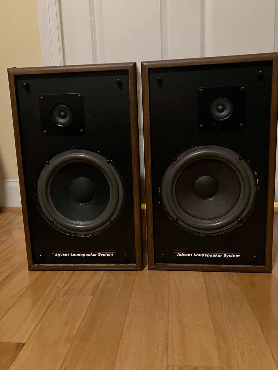Vintage Advent 2002 Speaker Woodgrain Set of 2 eBay