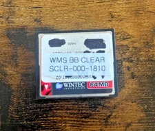 WMS BB1 & BB2 RAM CLEAR CARD SCLR-000-1810