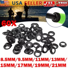 60Pcs 8.5mm-21mm Fishing Rod Building Elastic Winding Check Dress Ring Trim USA