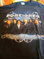 FOREIGNER 2009 TOUR T-Shirt 2XL TWO-SIDE Vintage 2009 pre-owned