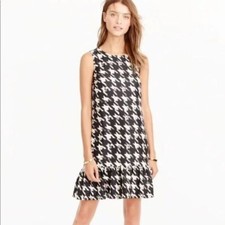 J. Crew Flounce Silk Dress in Wolfstooth