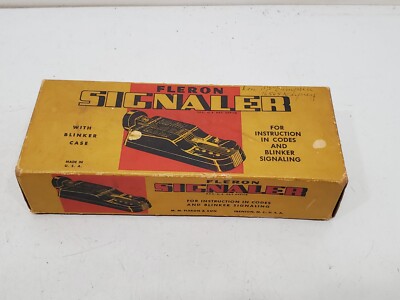 Packing Box Blinker VINTAGE Fleron Signaler - Blinker Case, Box, Instructions - Boy Scout ...
